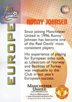 2000 Futera Fans Selection Manchester United - Foil #166 Ronny Johnsen Back