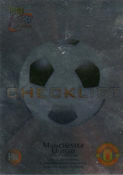 2000 Futera Fans Selection Manchester United - Foil #198 Checklist Front