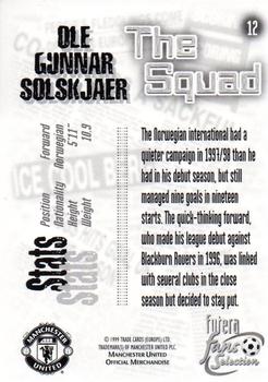 1999 Futera Manchester United Fans' Selection - Foil #12 Ole Gunnar Solskjaer Back