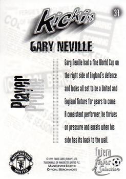 1999 Futera Manchester United Fans' Selection - Foil #37 Gary Neville Back