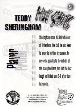 1999 Futera Manchester United Fans' Selection - Foil #54 Teddy Sheringham Back