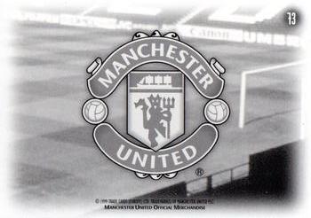 1999 Futera Manchester United Fans' Selection - Foil #73 Player & Stadium Montage Back