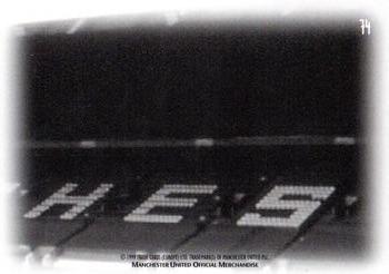 1999 Futera Manchester United Fans' Selection - Foil #74 Player & Stadium Montage Back