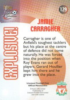 2000 Futera Fans Selection Liverpool - Fans Selection Foil #129 Jamie Carragher Back
