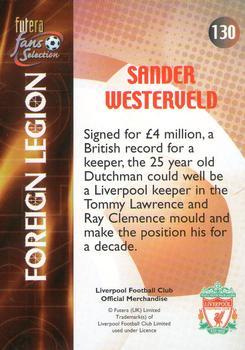 2000 Futera Fans Selection Liverpool - Fans Selection Foil #130 Sander Westerveld Back