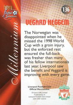 2000 Futera Fans Selection Liverpool - Fans Selection Foil #136 Vegard Heggem Back