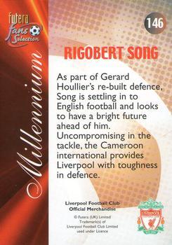 2000 Futera Fans Selection Liverpool - Fans Selection Foil #146 Rigobert Song Back