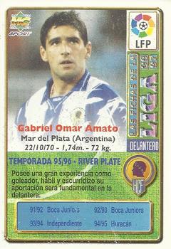 1996-97 Mundicromo Sport Las Fichas de La Liga - Ultima Hora I #358 Amato Back