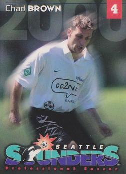 2000 Tully's Coffee Seattle Sounders #NNO Chad Brown Front