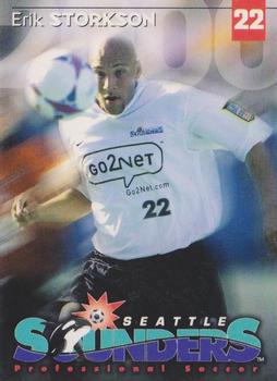 2000 Tully's Coffee Seattle Sounders #NNO Erik Storkson Front