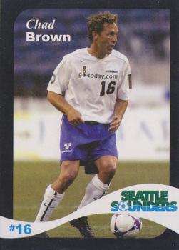 2005 MAD Pizza Seattle Sounders #NNO Chad Brown Front