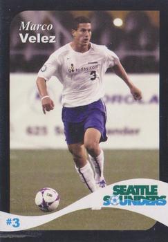 2005 MAD Pizza Seattle Sounders #NNO Marco Velez Front