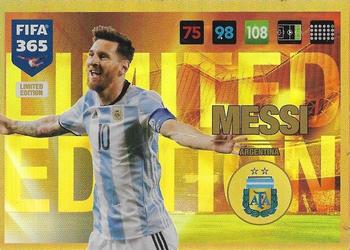 2016-17 Panini Adrenalyn XL FIFA 365 - Limited Editions #NNO Lionel Messi Front