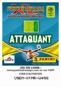 2016-17 Panini Adrenalyn XL Ligue 1 #173 Bafétimbi Gomis Back