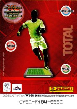 2015-16 Panini Adrenalyn XL Ligue 1 #296 Zlatan Ibrahimović Back