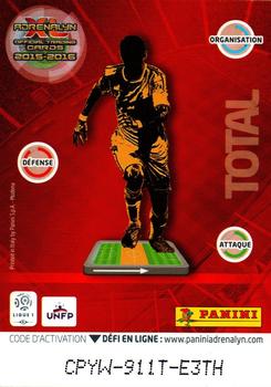 2015-16 Panini Adrenalyn XL Ligue 1 #300 Javier Pastore Back