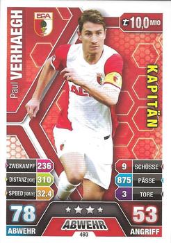 2014-15 Topps Match Attax Bundesliga Extra #493 Paul Verhaegh Front