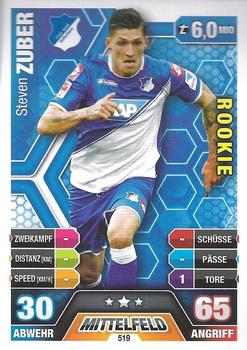 2014-15 Topps Match Attax Bundesliga Extra #519 Steven Zuber Front
