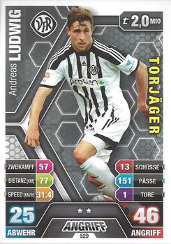 2014-15 Topps Match Attax Bundesliga Extra #529 Andreas Ludwig Front