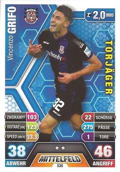 2014-15 Topps Match Attax Bundesliga Extra #536 Vincenzo Grifo Front