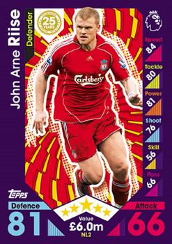 2016-17 Topps Match Attax Premier League Extra - Nordic 25 Years Super Team #NL2 John Arne Riise Front