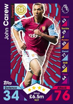 2016-17 Topps Match Attax Premier League Extra - Nordic 25 Years Super Team #NL9 John Carew Front