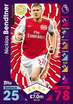 2016-17 Topps Match Attax Premier League Extra - Nordic 25 Years Super Team #NL10 Nicklas Bendtner Front