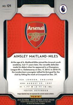 2019-20 Panini Prizm Premier League #124 Ainsley Maitland-Niles Back