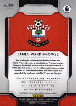 2019-20 Panini Prizm Premier League #235 James Ward-Prowse Back