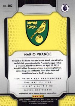 2019-20 Panini Prizm Premier League #282 Mario Vrancic Back