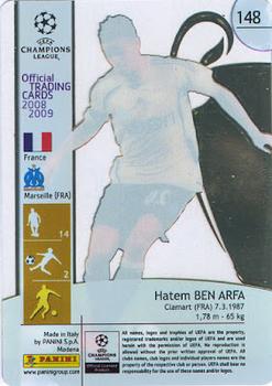 2008-09 Panini UEFA Champions League® Official Trading Cards #148 Hatem Ben Arfa Back