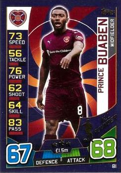 2016-17 Topps Match Attax SPFL #81 Prince Buaben Front