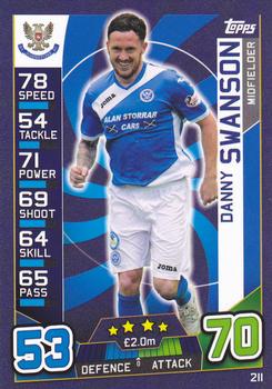 2016-17 Topps Match Attax SPFL #211 Danny Swanson Front