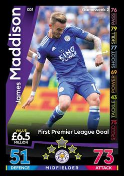 2018-19 Topps On-Demand Match Attax Premier League #OD7 James Maddison Front