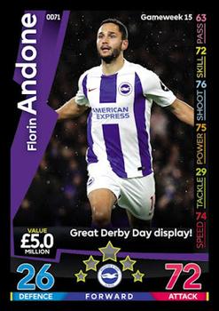 2018-19 Topps On-Demand Match Attax Premier League #OD71 Florin Andone Front