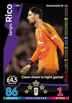 2018-19 Topps On-Demand Match Attax Premier League #OD97 Sergio Rico Front
