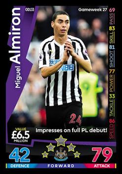 2018-19 Topps On-Demand Match Attax Premier League #OD133 Miguel Almiron Front