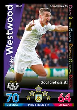 2018-19 Topps On-Demand Match Attax Premier League #OD169 Ashley Westwood Front
