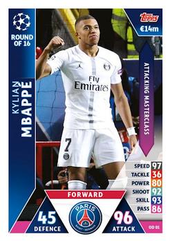 2018-19 Topps On-Demand Match Attax UEFA Champions League #OD 01 Kylian Mbappé Front