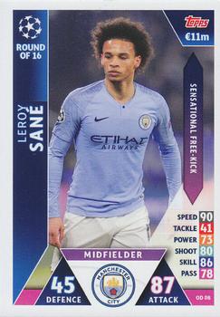 2018-19 Topps On-Demand Match Attax UEFA Champions League #OD 08 Leroy Sané Front