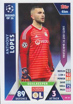 2018-19 Topps On-Demand Match Attax UEFA Champions League #OD 10 Anthony Lopes Front