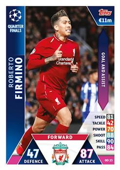 2018-19 Topps On-Demand Match Attax UEFA Champions League #OD 23 Roberto Firmino Front