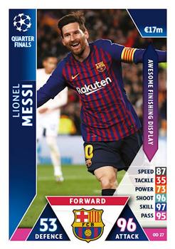 2018-19 Topps On-Demand Match Attax UEFA Champions League #OD 27 Lionel Messi Front