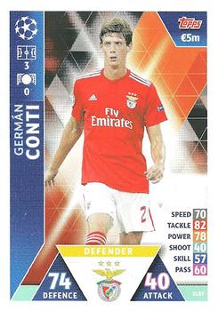 2019 Topps Match Attax UEFA Champions League Road To Madrid 19 - SL Benfica #SLB7 Germán Conti Front