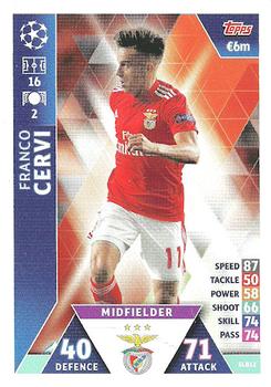 2019 Topps Match Attax UEFA Champions League Road To Madrid 19 - SL Benfica #SLB12 Franco Cervi Front