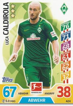2017-18 Topps Match Attax Bundesliga Extra #424 Luca Caldirola Front