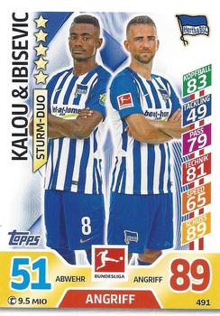 2017-18 Topps Match Attax Bundesliga Extra #491 Kalou / Ibisevic Front