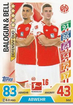 2017-18 Topps Match Attax Bundesliga Extra #502 Balogun / Bell Front
