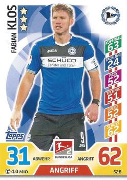 2017-18 Topps Match Attax Bundesliga Extra #528 Fabian Klos Front