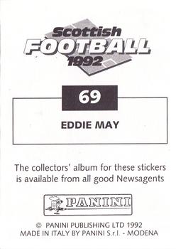 1991-92 Panini Scottish Football 92 #69 Eddie May Back